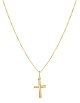 Top Gold goldplated silvercross decorative engraving small 52 5088 1500