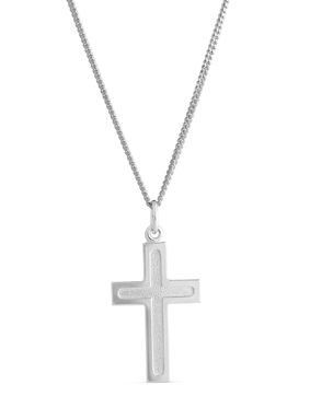 Top Gold silver cross textured 32 5664 0500