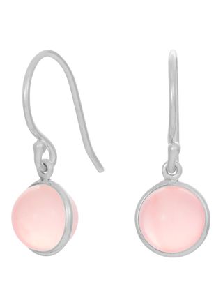 Nordahl Jewellery SWEETS52 Earrings Pink Quartz/Silver 329 016