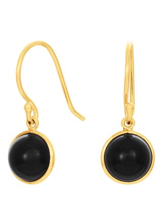 Nordahl Jewellery SWEETS52 Earrings Black Onyx/Gold 329 017-3
