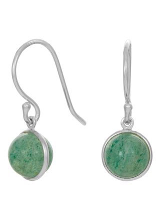 Nordahl Jewellery SWEETS52 Earrings Green Aventurine/Silver 329 018