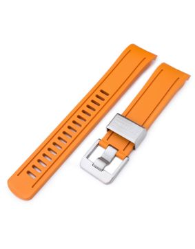 Crafter Blue CB05 Orange Rubber Strap for Seiko SKX