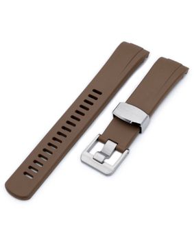 Crafter Blue CB08 Brown Rubber Strap for Seiko Turtle