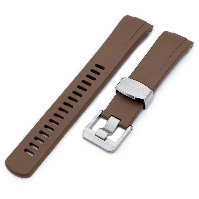 Crafter Blue CB08 Brown Rubber Strap for Seiko Turtle