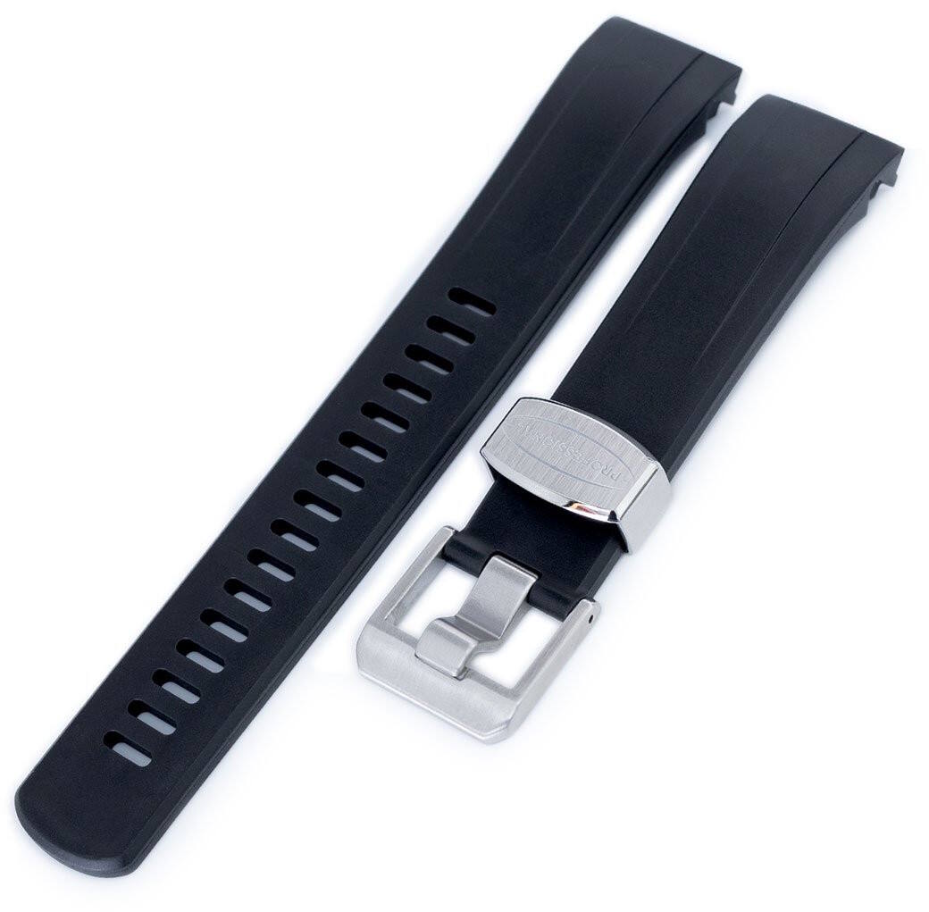 Crafter Blue CB09 Black Rubber Strap for Seiko Samurai watchesonline