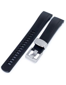 Crafter Blue CB09 Black Rubber Strap for Seiko Samurai