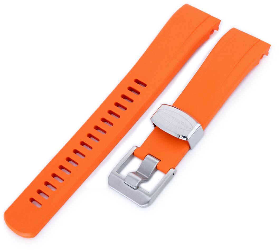 Crafter Blue CB09 Orange Rubber Strap for Seiko Samurai