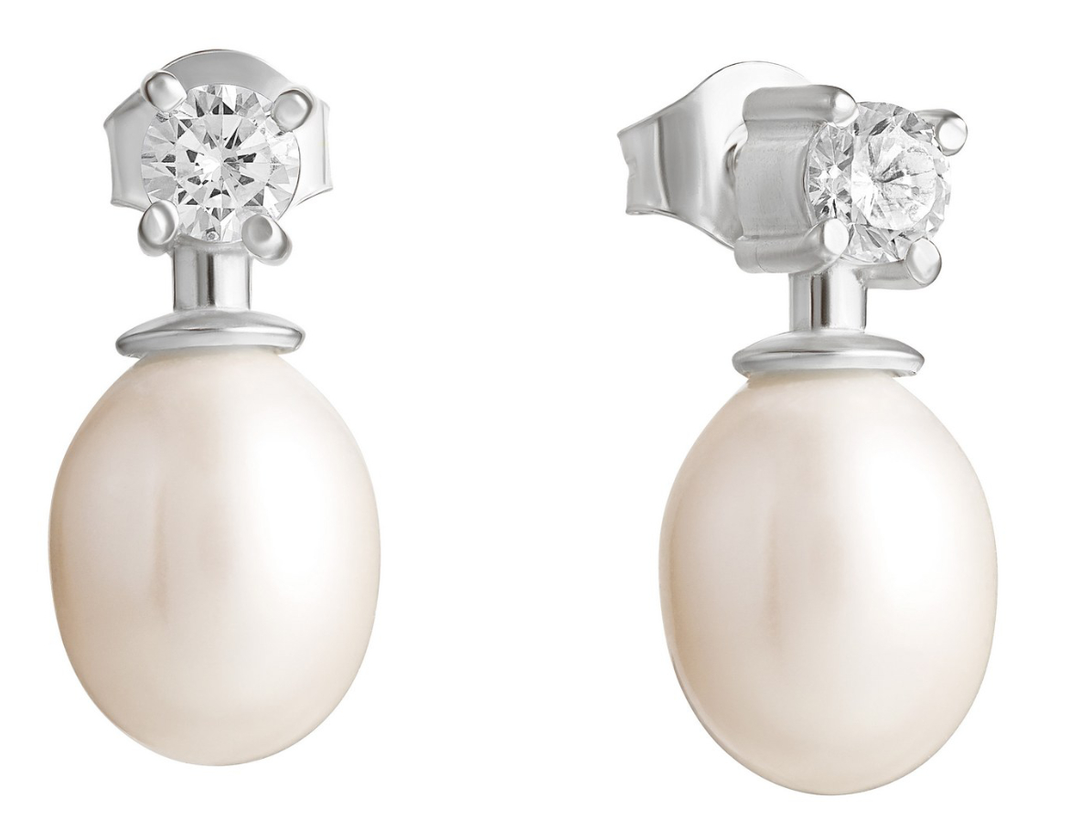 Lempikoru Moment of Joy silver pearl earrings 33 010 30 000