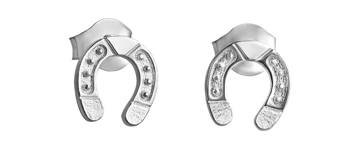 Lempikoru Ratsu horse-shoe-earrings silver 33 113 00 000