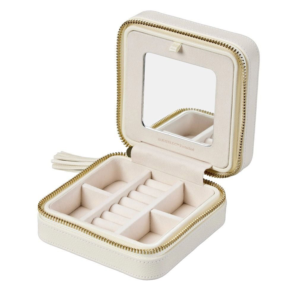 Wolf Lauren Small Zip Travel Case ivory