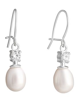 Lempikoru Moment of Joy silver wire pearl earrings 34 010 30 000