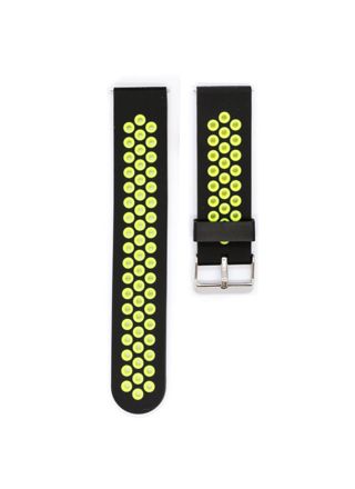 Black and Yellow Silicone Strap Sport