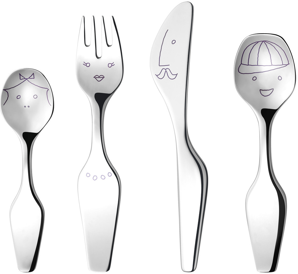 Georg Jensen Alfredo The Twist Family cutlery set 4pcs 3580049