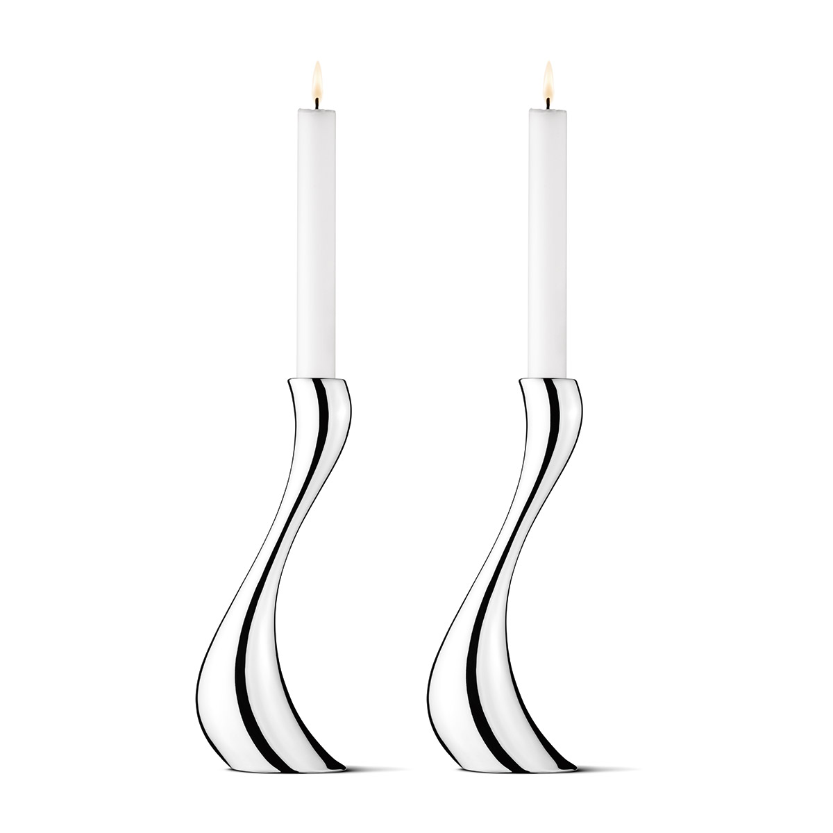 Georg Jensen Cobra Large candle stick 2 pcs 3586695