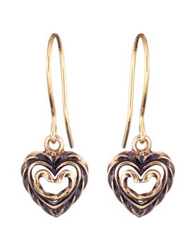 Kalevala Heart of the House earrings bronze 3665000K