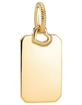 Pandora Engravable Rectangle Tag pendant 368611C00