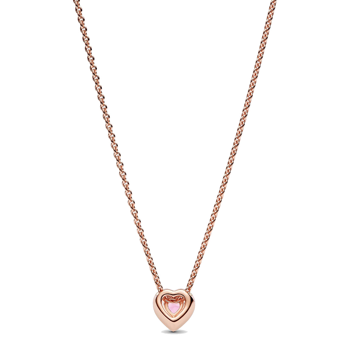 Pandora Timeless pink heart necklace 388425C02-45