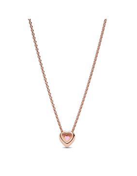 Pandora Timeless pink heart necklace 388425C02-45
