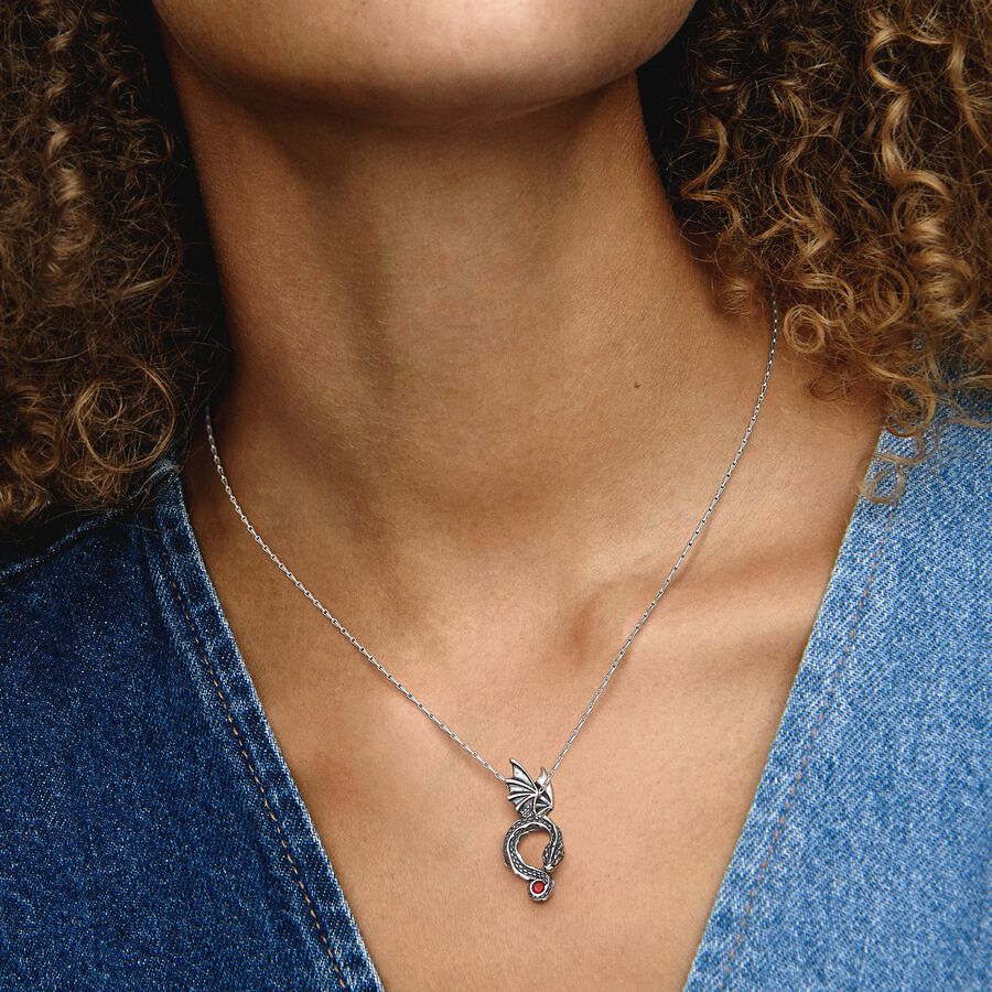 Pandora Game of Thrones Dragon necklace 392967C01 45 watchesonline