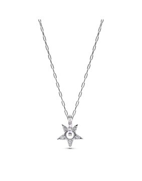 Pandora Timeless Sparkling Open Stella Pendant Necklace 395082C01-45