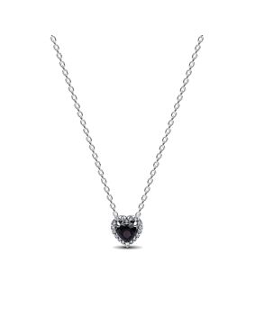 Pandora Timeless black heart necklace 398425C03-45
