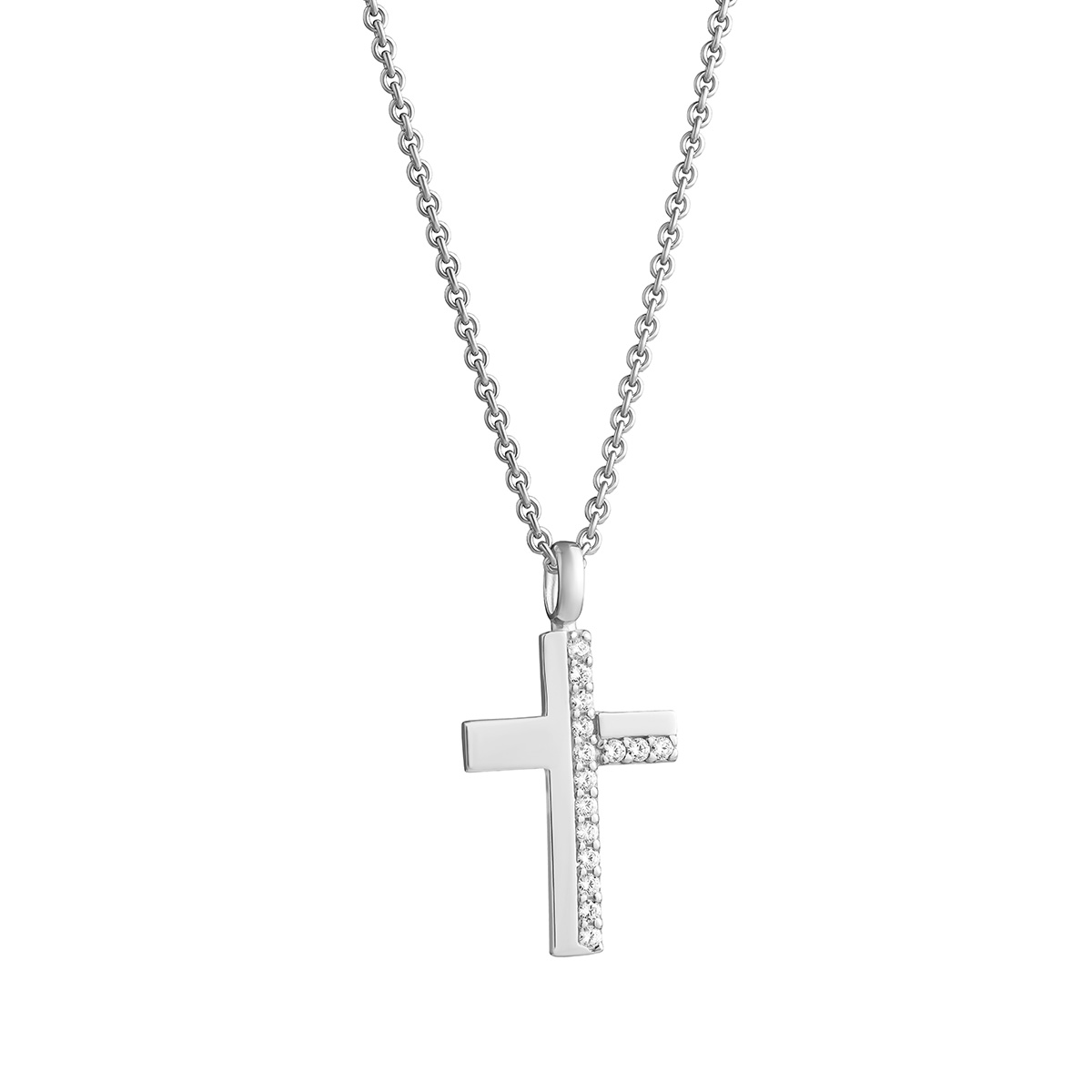 Lempikoru Moment of Joy silver cross necklace big 39 010 01 500