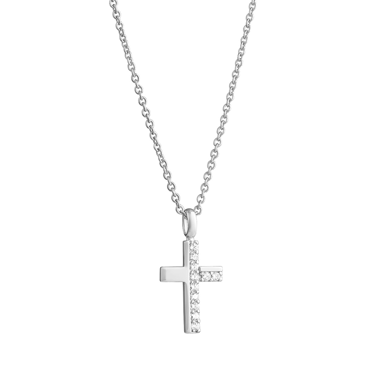 Lempikoru Moment of Joy silver cross necklace 39 012 01 500