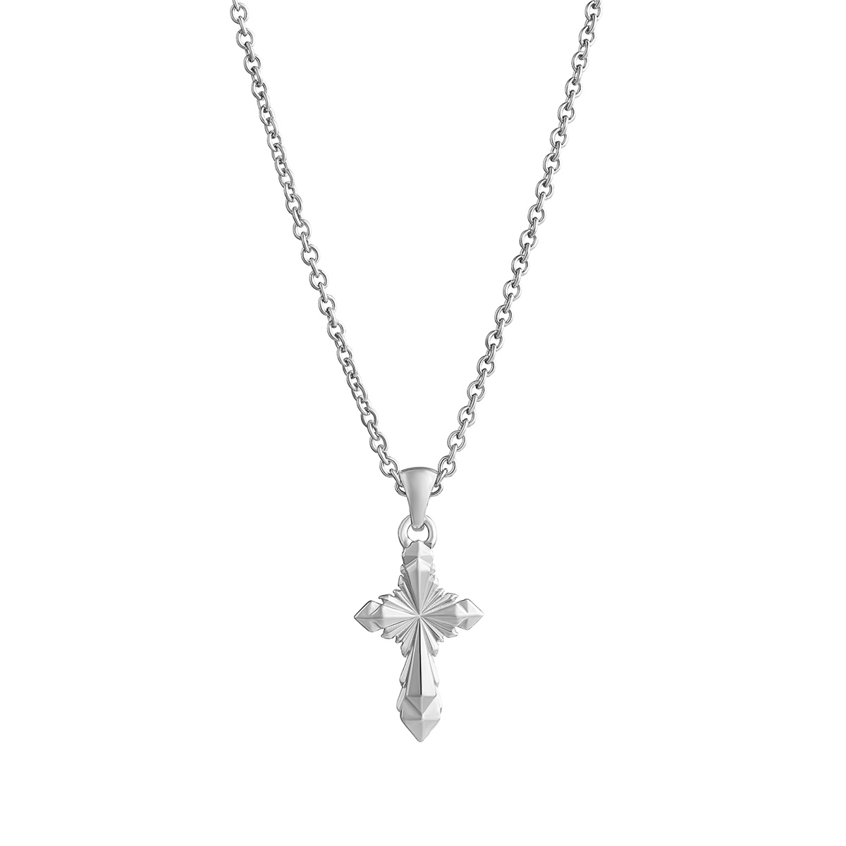 Lempikoru Cuirass silver cross necklace 39 291 00 500