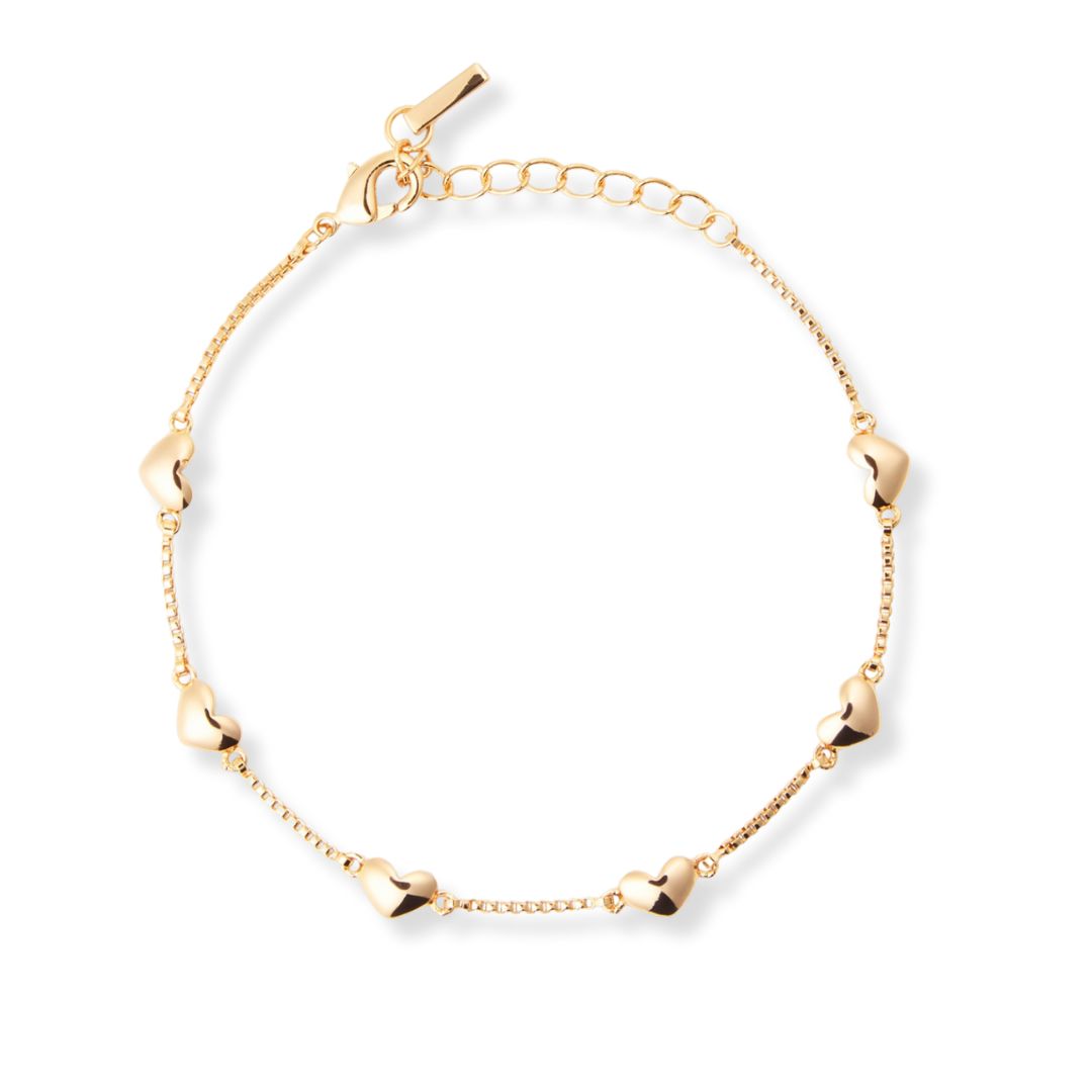 Sparv Little Hearts bracelet goldplated 2280101