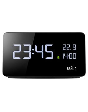Braun digital alarm clock 2x USB-C ports BC20BEU