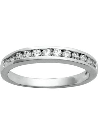 Lykka eternity band in silver with cubic zirconia 3,5 mm