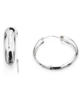 Silver Bar hoops 5-15 2435