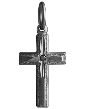 Top Gold silver cross 11x18mm diamond 0.01ct darkened 425666354004