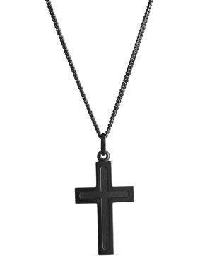 Top Gold silver cross black 4256783500