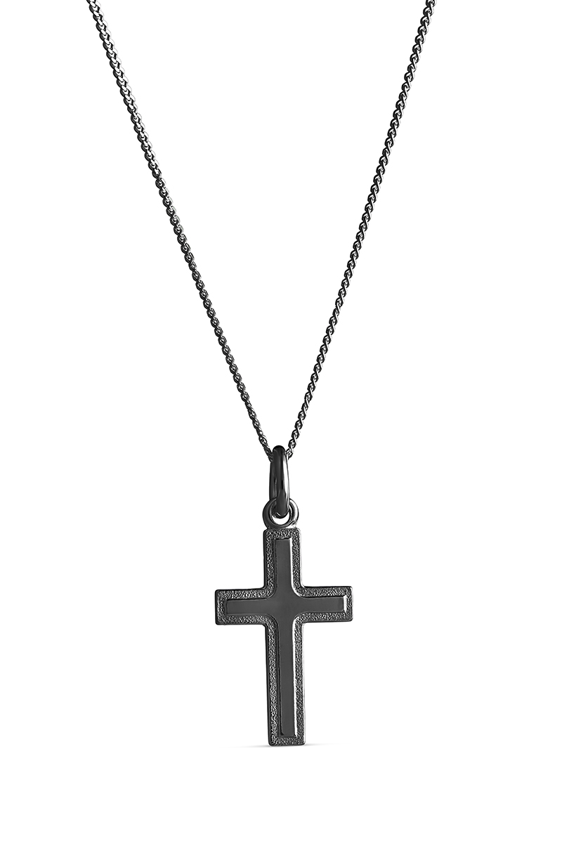 Top Gold silver cross black 4256663500