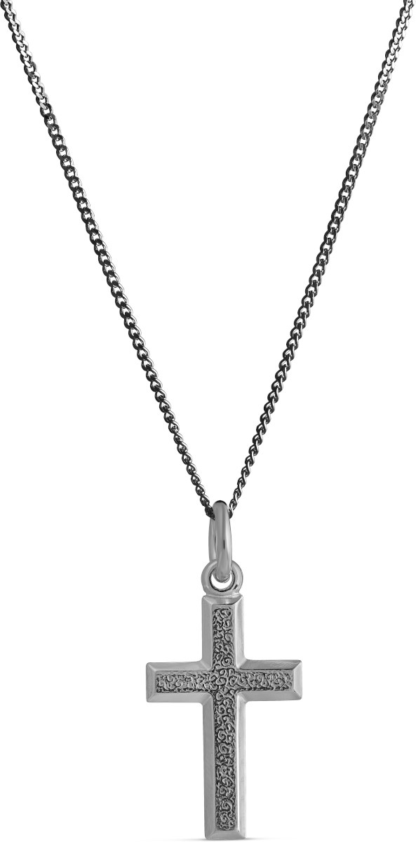 Top Gold silver cross brushed black 4256692500