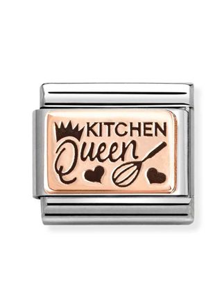 Nomination Composable Classic Rose gold plates Kitchen Queen 430111/23