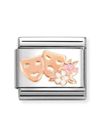 Nomination Composable Classic Rose gold symbols Masks with flowers 430202/32