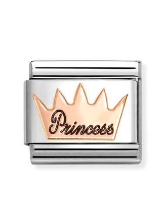 Nomination Composable Classic Rose gold symbols Crown princess 430202/34