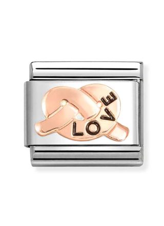 Nomination Composable Classic Rose gold symbols LOVE knot 430202/35