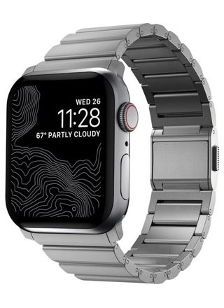 Nomad Titanium Band Silver 42/44/45/49 mm for Apple Watch NM1A4HSXT0