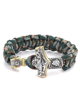 Varia Design Viking Thor Bracelet kuviollinen/Silver-Gold