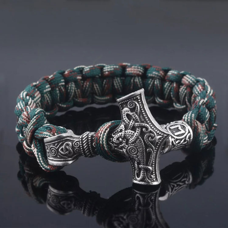 Varia Design Viking Thor Bracelet kuviollinen/Silver