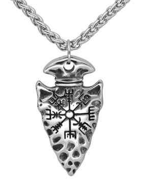 Varia Design Arrow Vegvisir Necklace