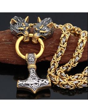 Varia Design Golden Valhalla Necklace Silver-Gold