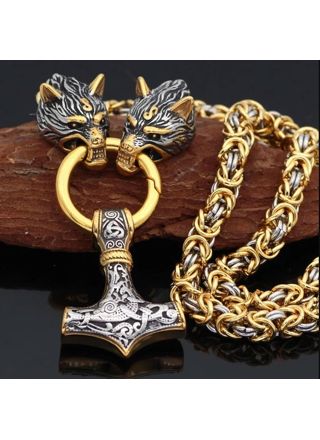 Varia Design Golden Valhalla Necklace Silver-Gold