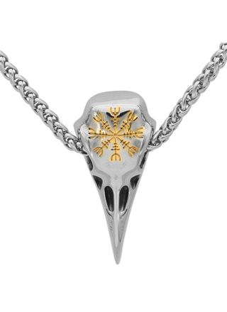 Varia Design Munin Aegishjalmur Necklace Gold 