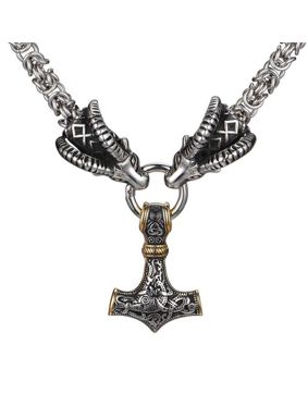 Varia Design Tanngnjost Necklace Silver-Gold