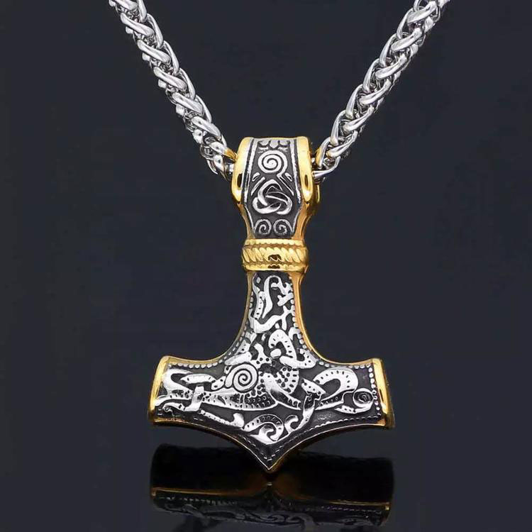 Varia Design Thor Necklace Silver-Gold 4 mm