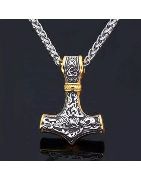 Varia Design Thor Necklace Silver-Gold 4 mm